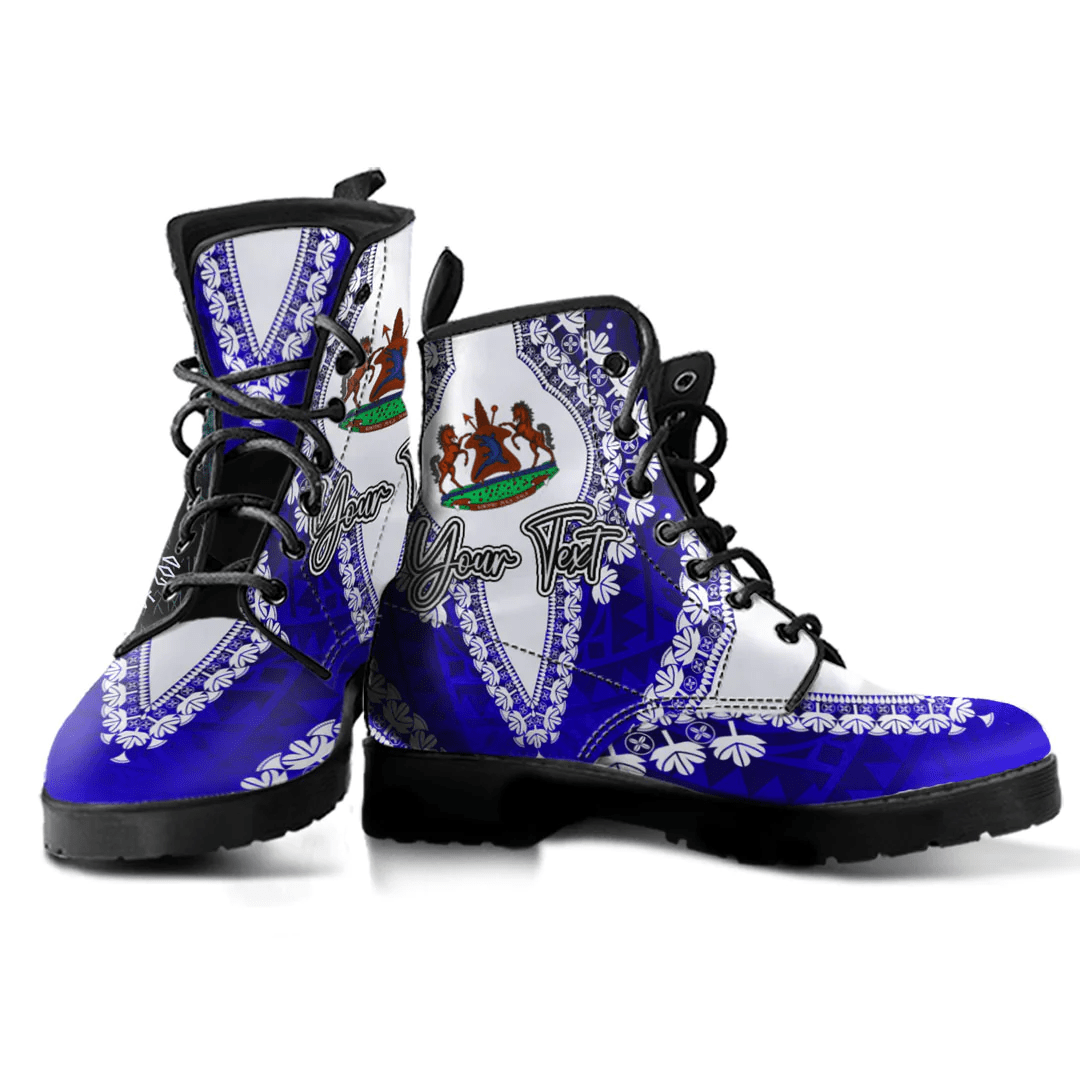 Africa Boots Lesotho Leather Boots Vintage African Dashiki