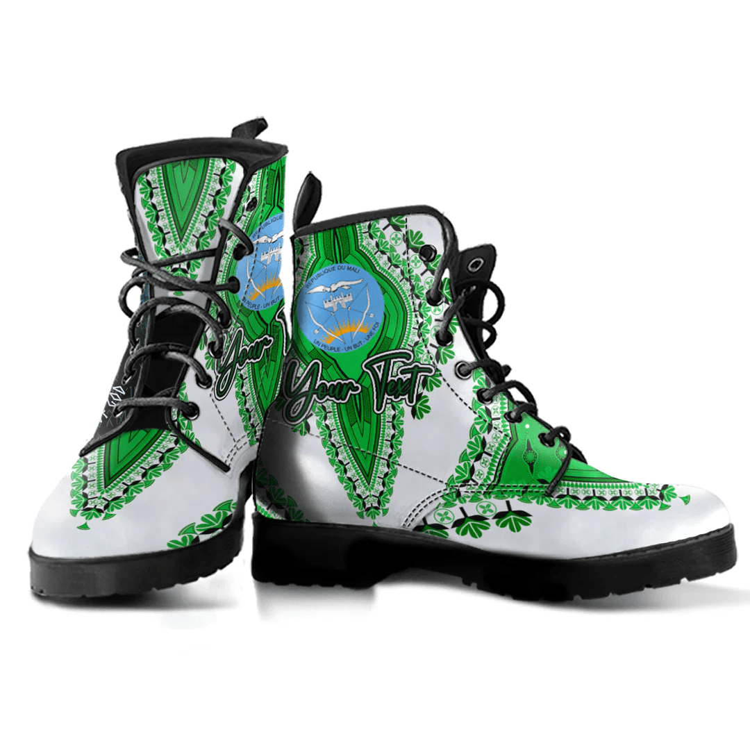 Africa Boots Mali White Version Leather Boots Vintage African Dashiki