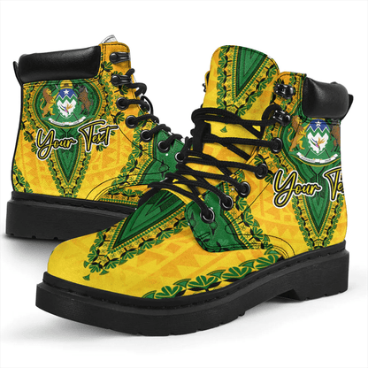 Africa Boots Limpopo Region of South Africa All Season Boots Vintage African Dashiki