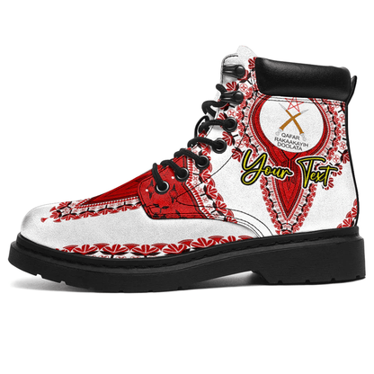 Africa Boots Afar White Version Ethiopia National Regional State All Season Boots Vintage African Dashiki