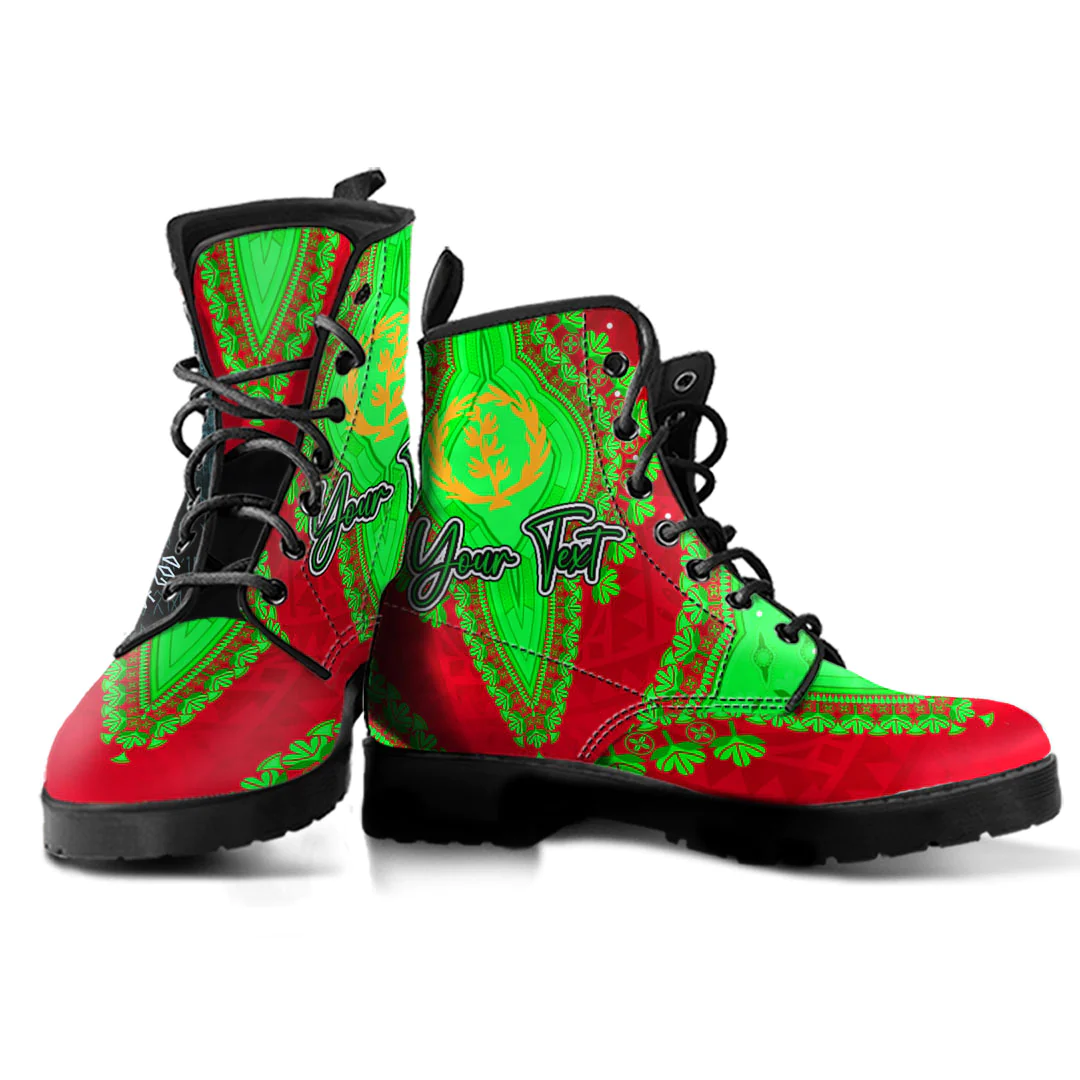 Africa Boots Eritrea Leather Boots Vintage African Dashiki