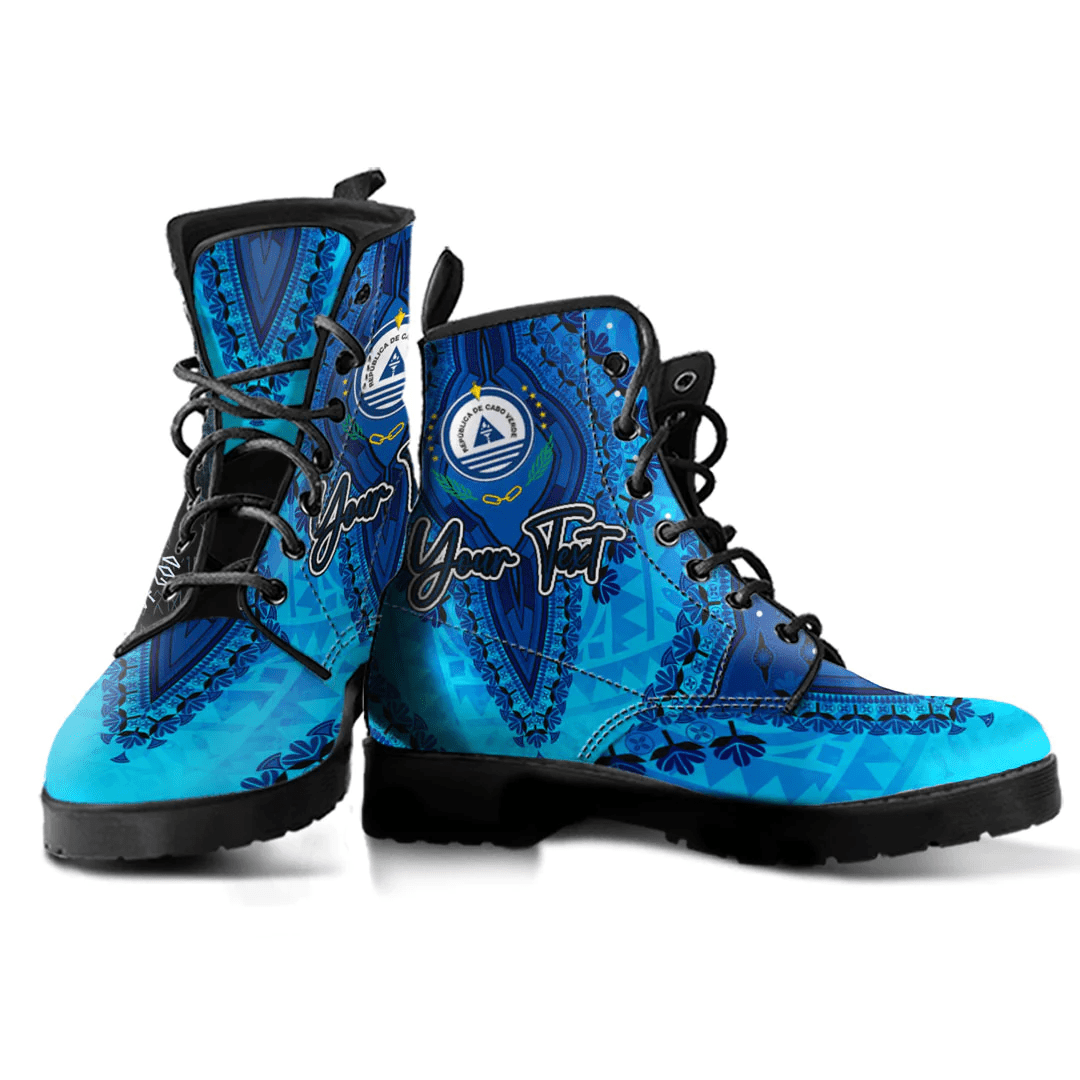 Africa Boots Cape Verde Special Version Leather Boots Vintage African Dashiki