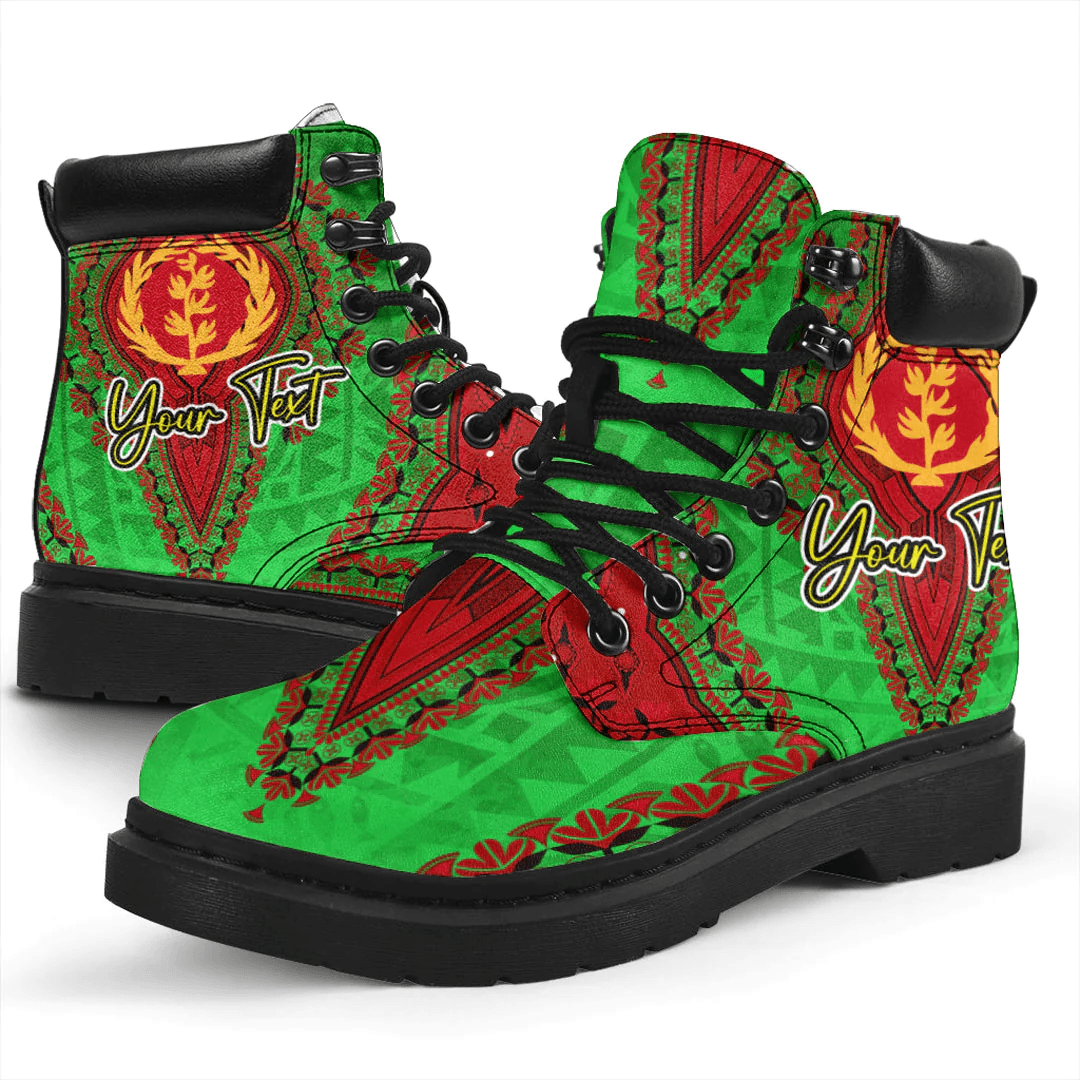 Africa Boots Eritrea Green Version All Season Boots Vintage African Dashiki