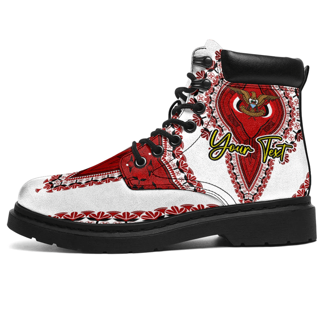 Africa Boots Yemen White Version All Season Boots Vintage African Dashiki