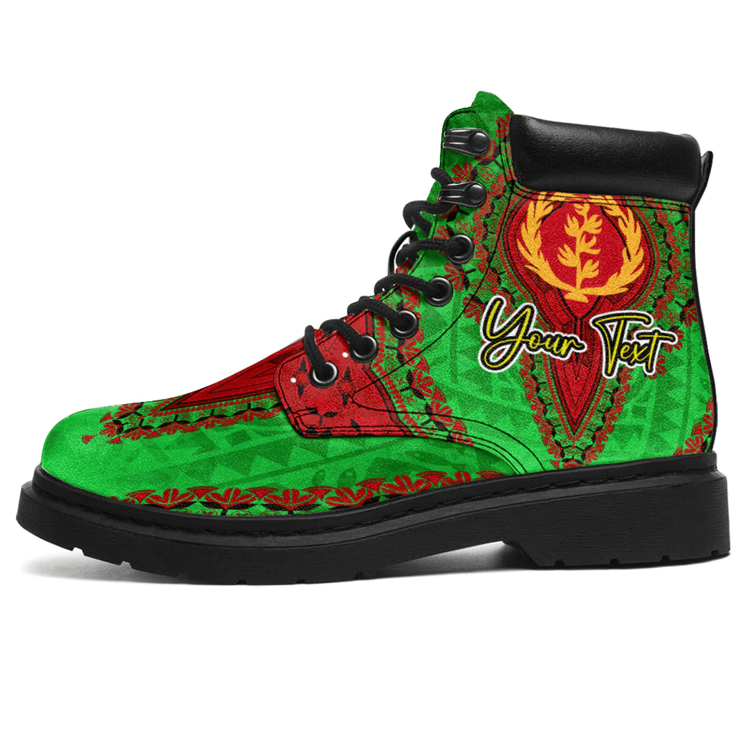 Africa Boots Eritrea Green Version All Season Boots Vintage African Dashiki