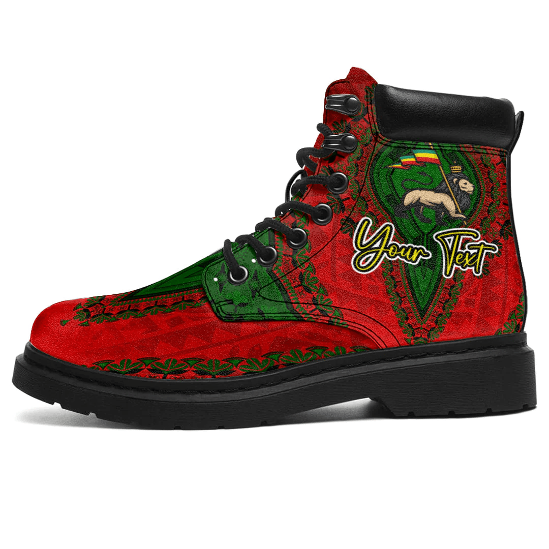 Africa Boots Ethiopia Red Version All Season Boots Vintage African Dashiki
