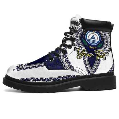 Africa Boots Cape Verde White Version All Season Boots Vintage African Dashiki