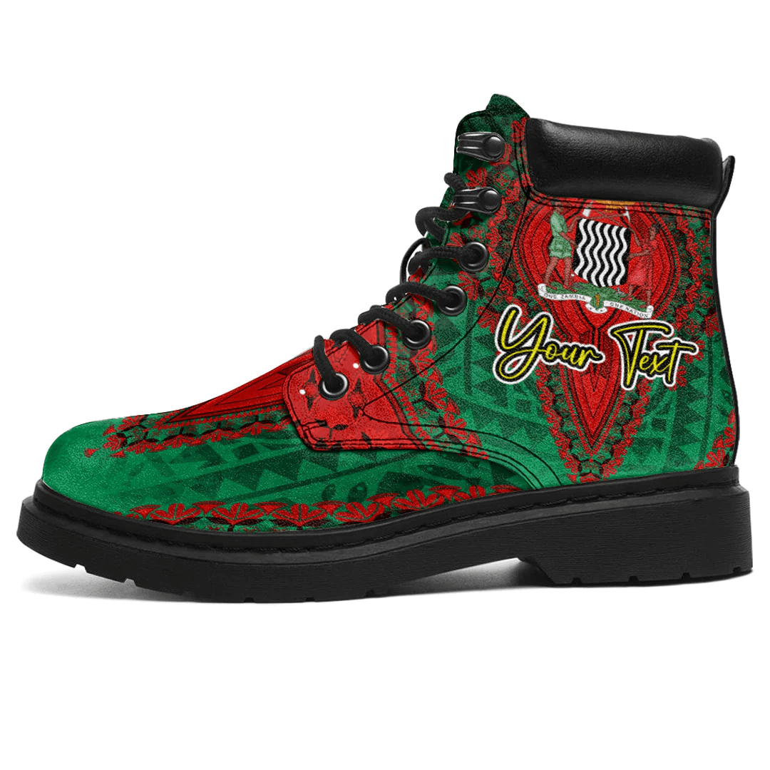 Africa Boots Zambia All Season Boots Vintage African Dashiki