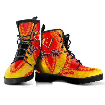 Africa Boots Amhara Yellow Version Ethiopia National Regional State Leather Boots Vintage African Dashiki