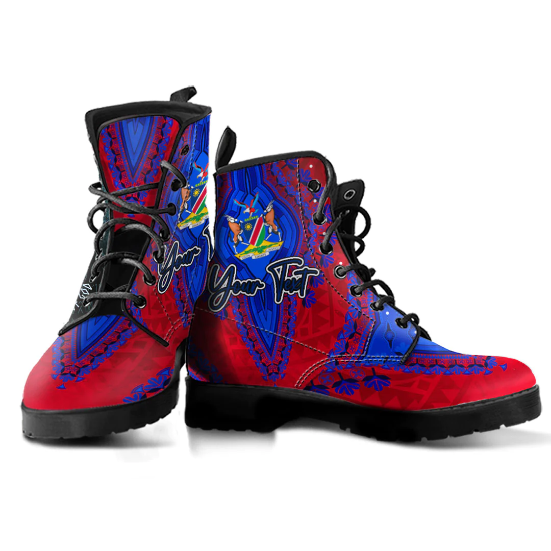 Africa Boots Namibia Leather Boots Vintage African Dashiki