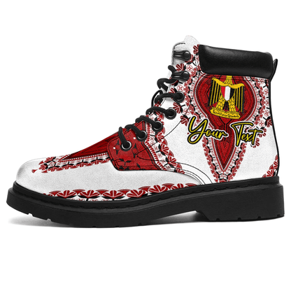 Africa Boots Egypt White Version All Season Boots Vintage African Dashiki