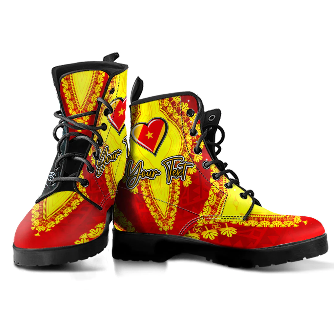 Africa Boots Amhara Red Version Ethiopia National Regional State Leather Boots Vintage African Dashiki