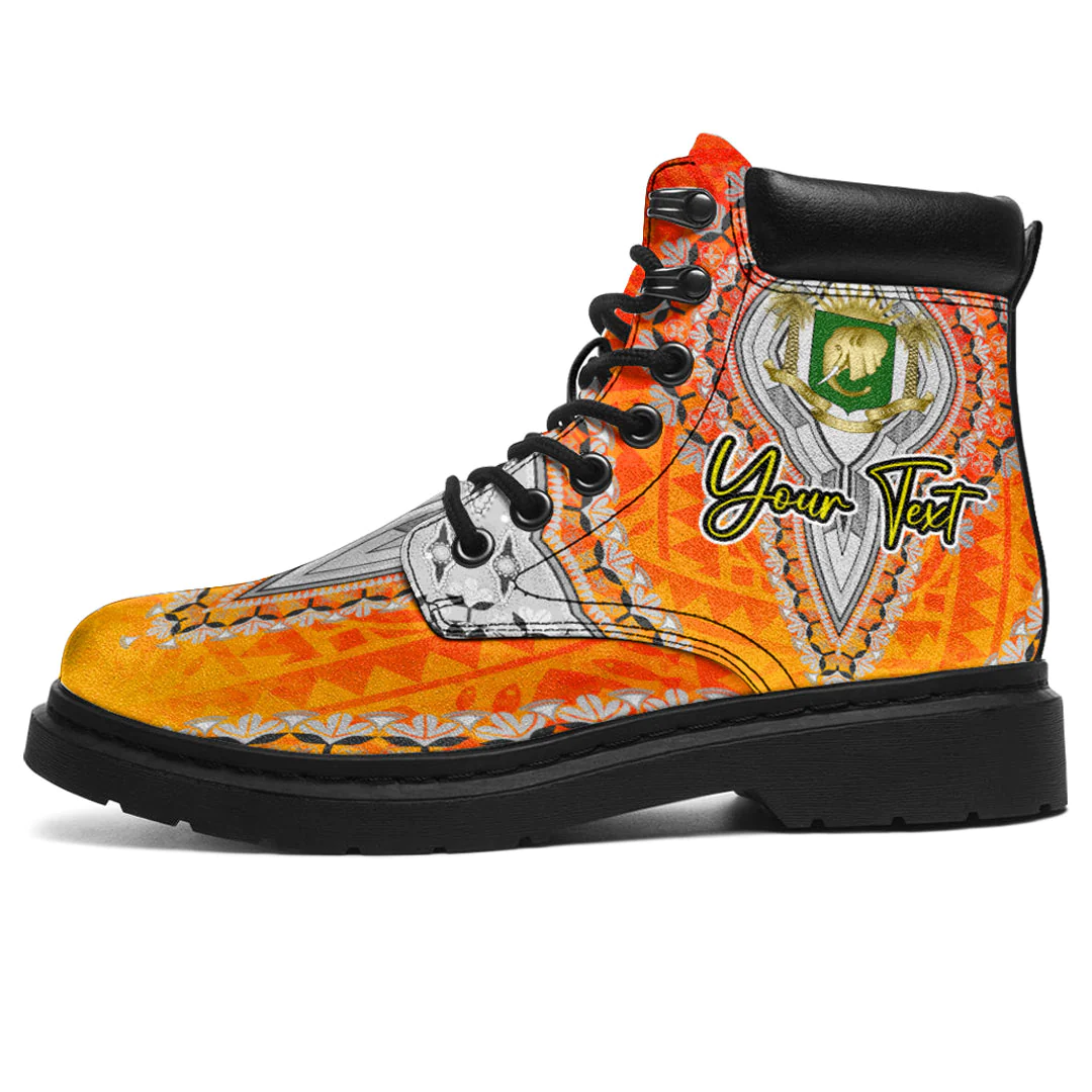 Africa Boots Ivory Coast All Season Boots Vintage African Dashiki