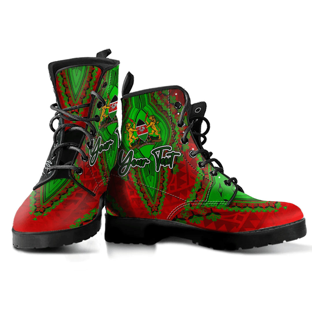 Africa Boots Kenya Leather Boots Vintage African Dashiki