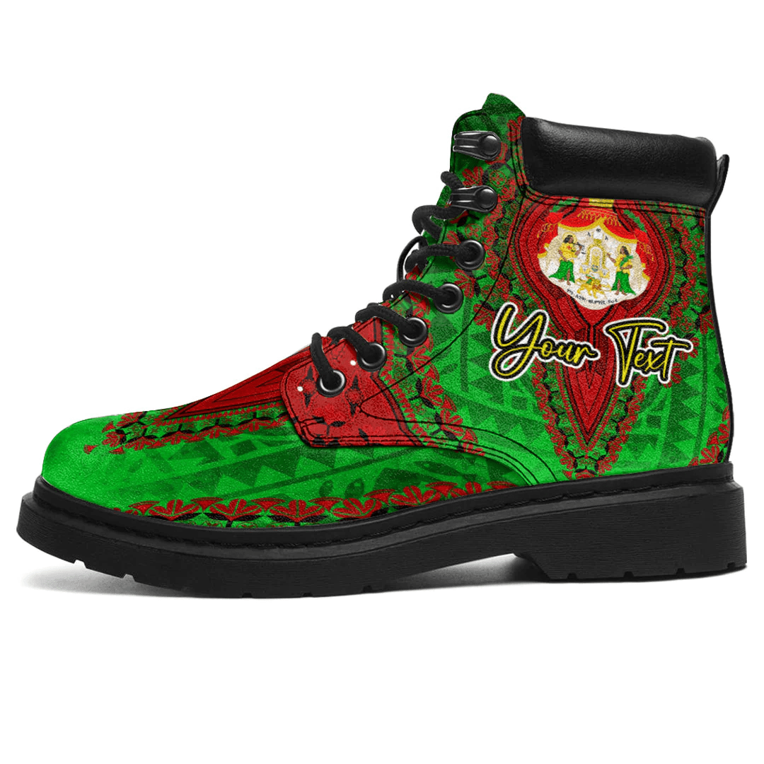 Africa Boots Oromo Green Version All Season Boots Vintage African Dashiki