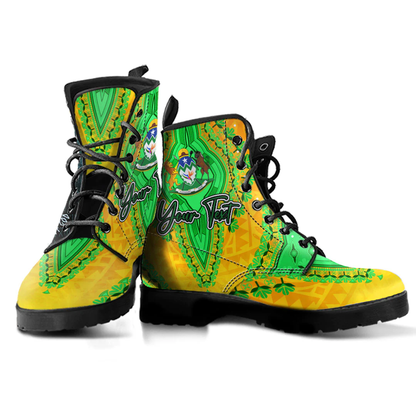 Africa Boots Limpopo Region of South Africa Leather Boots Vintage African Dashiki