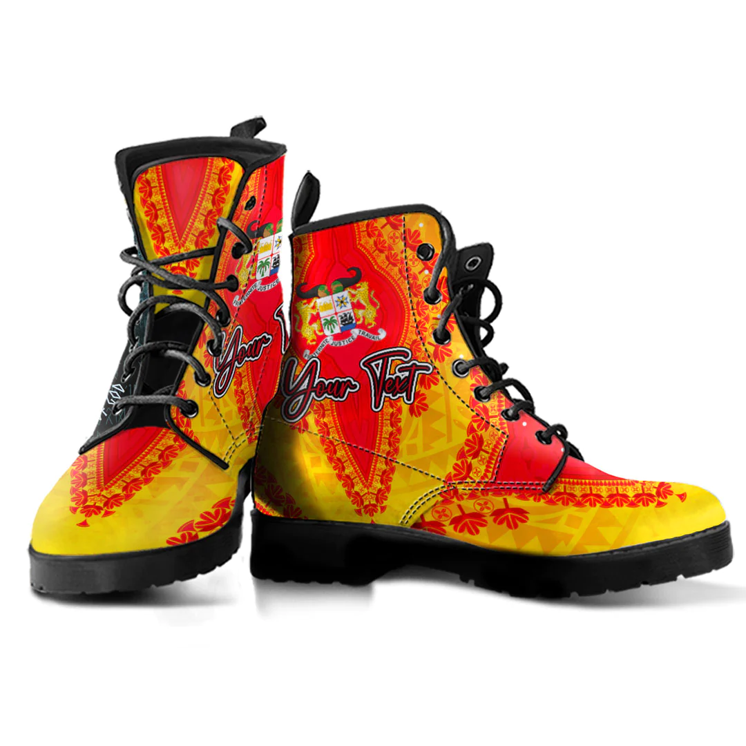 Africa Boots Benin Leather Boots Vintage African Dashiki
