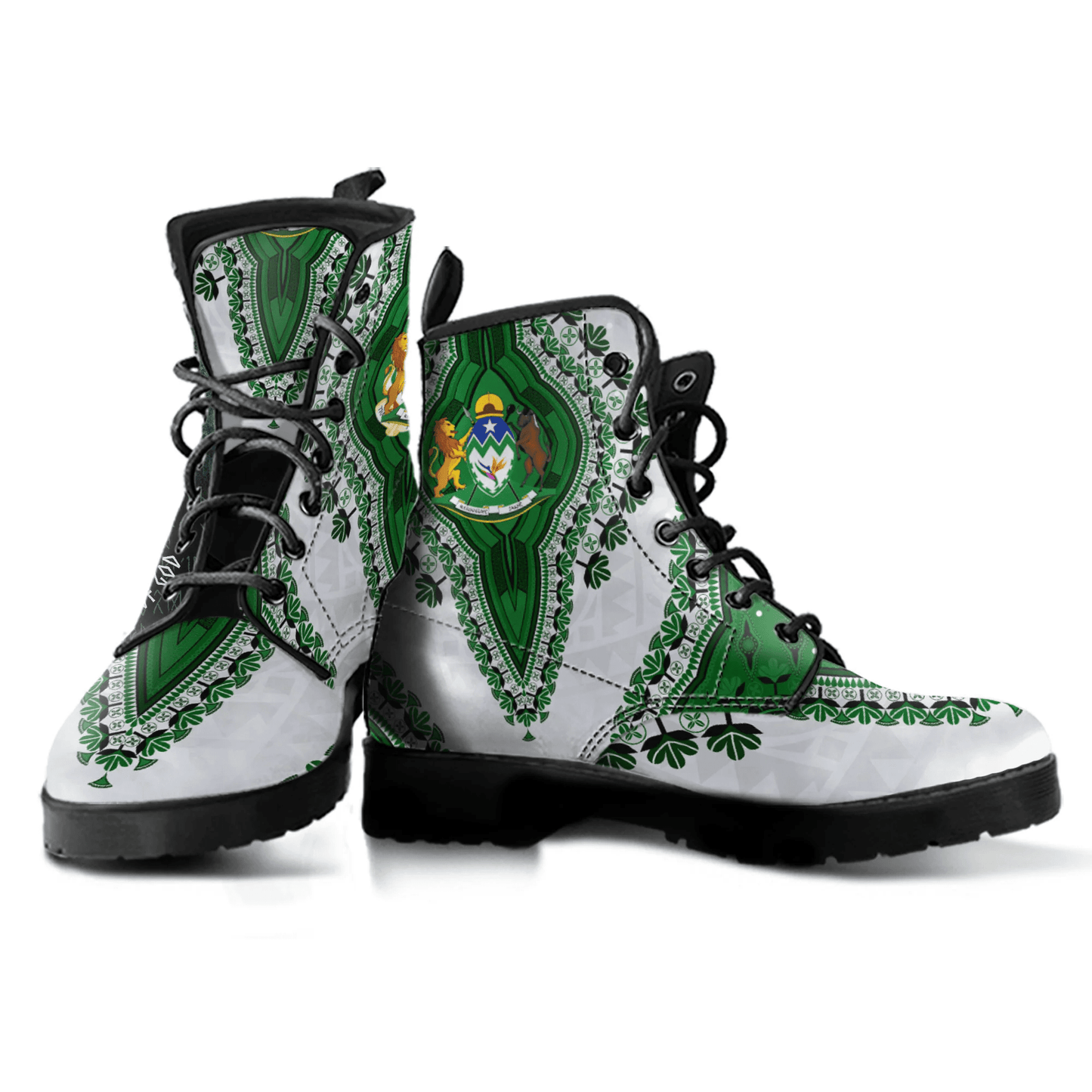 Africa Boots KwaZulu Natal Region of South Africa Leather Boots Vintage African Dashiki