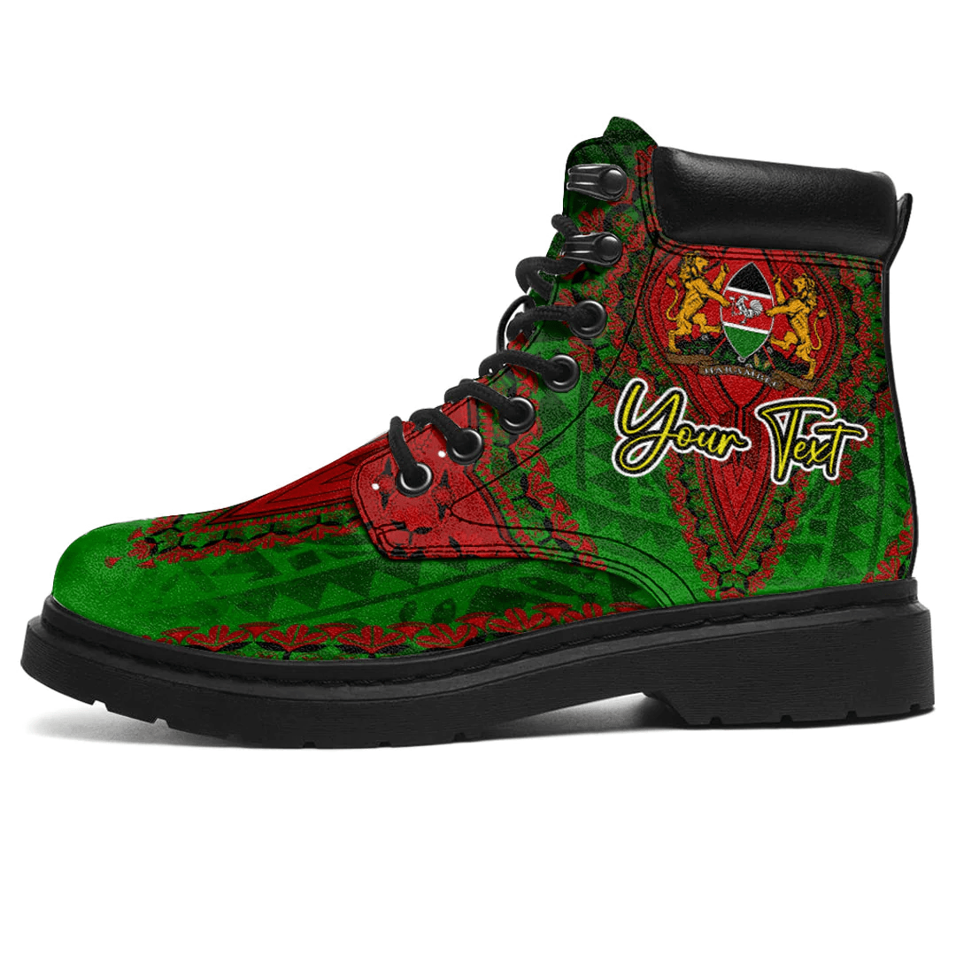 Africa Boots Kenya Green Version All Season Boots Vintage African Dashiki