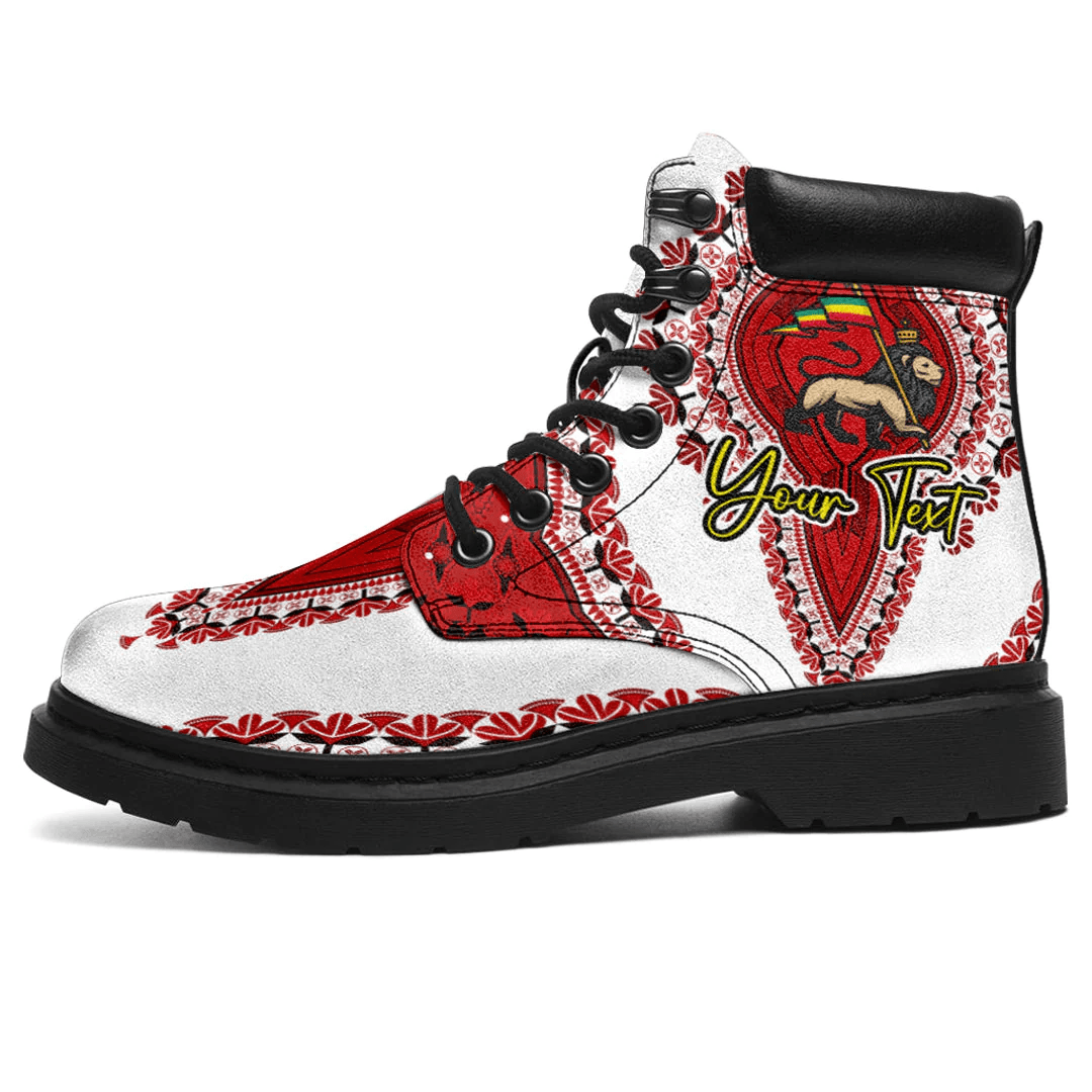 Africa Boots Ethiopia White Version All Season Boots Vintage African Dashiki