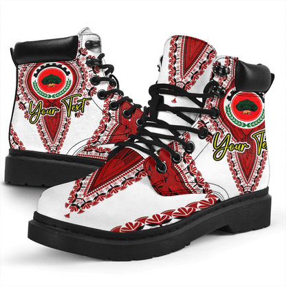 Africa Boots Oromia White Version Ethiopia National Regional State All Season Boots Vintage African Dashiki