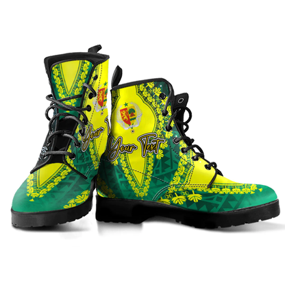 Africa Boots Senegal Leather Boots Vintage African Dashiki