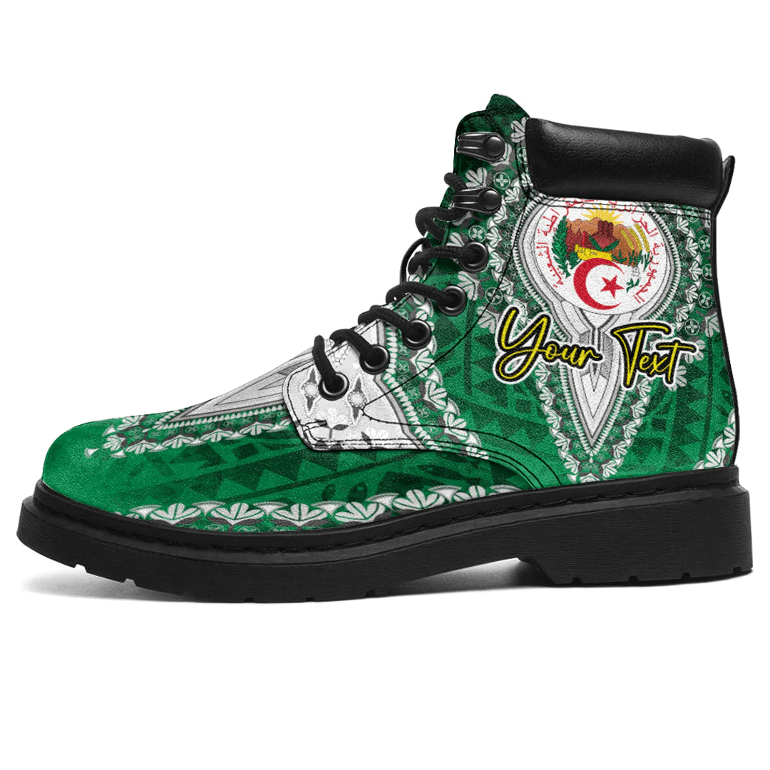 Africa Boots Algeria Green Version All Season Boots Vintage African Dashiki