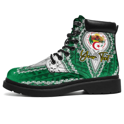 Africa Boots Algeria Green Version All Season Boots Vintage African Dashiki