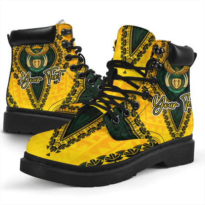 Africa Boots South Africa Yellow Version All Season Boots Vintage African Dashiki