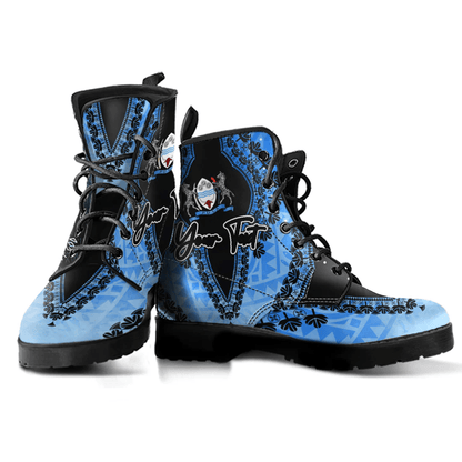 Africa Boots Botswana Leather Boots Vintage African Dashiki