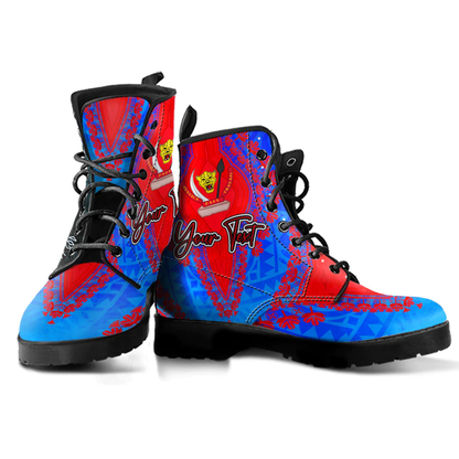 Africa Boots Democratic Republic Of The Congo Leather Boots Vintage African Dashiki