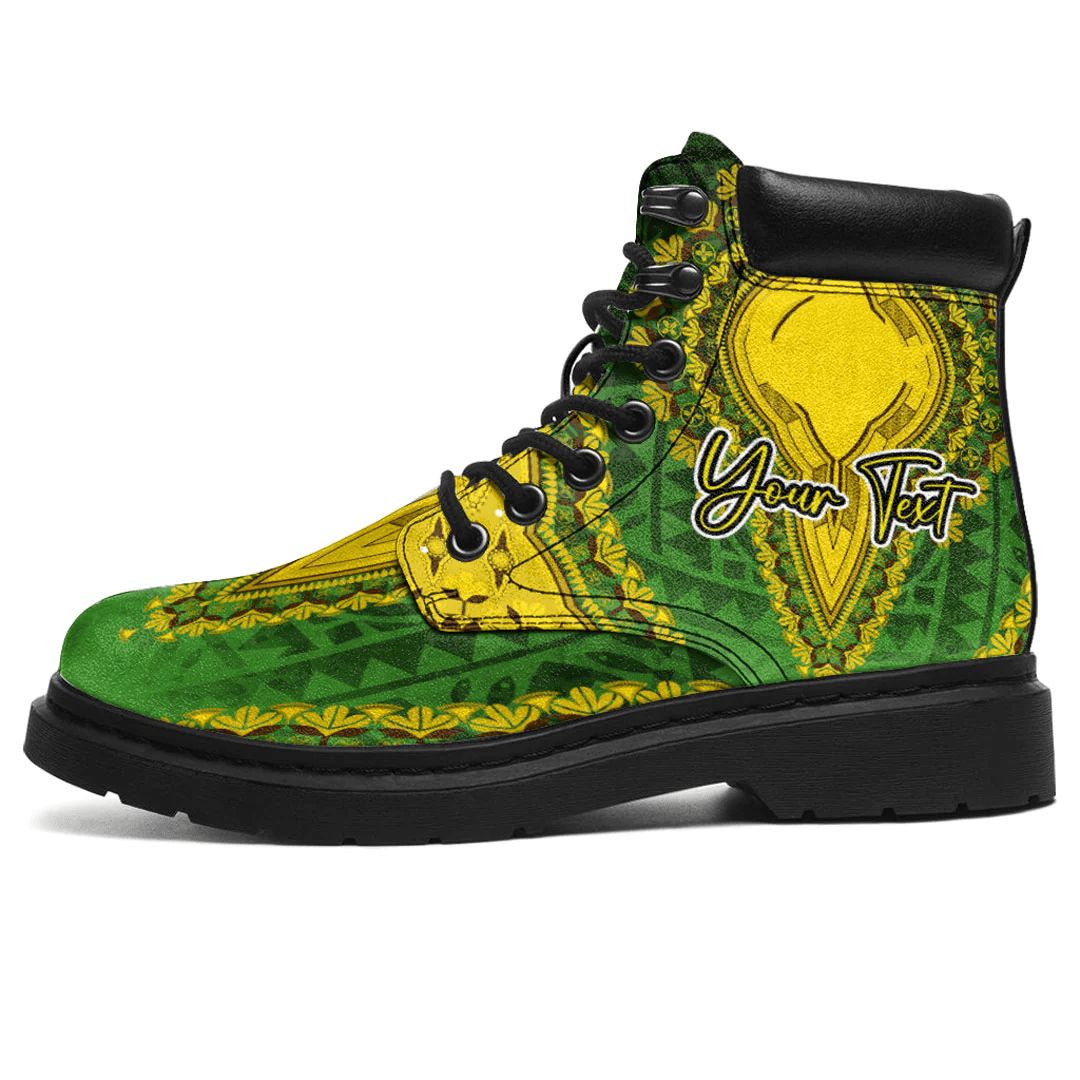 Africa Boots Gambia Green Version All Season Boots Vintage African Dashiki