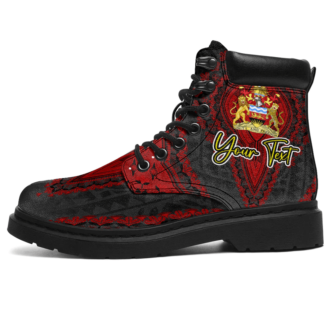 Africa Boots Malawi Black Version All Season Boots Vintage African Dashiki