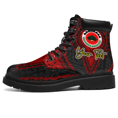 Africa Boots Oromia Black Version Ethiopia National Regional State All Season Boots Vintage African Dashiki