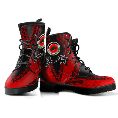 Africa Boots Oromia Leather Boots Vintage African Dashiki