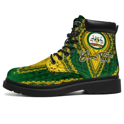 Africa Boots Nairobi the Capital City Region of Kenya All Season Boots Vintage African Dashiki