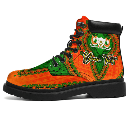 Africa Boots Niger All Season Boots Vintage African Dashiki