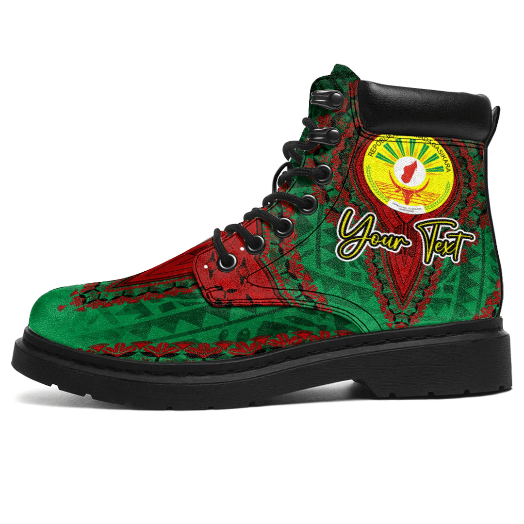 Africa Boots Madagascar Green Version All Season Boots Vintage African Dashiki