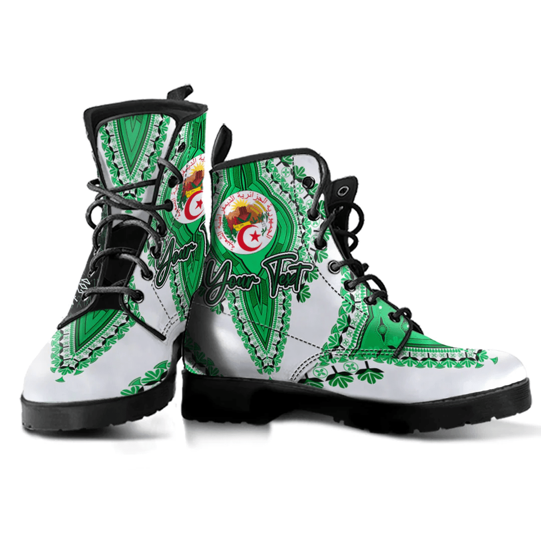 Africa Boots Algeria Leather Boots Vintage African Dashiki
