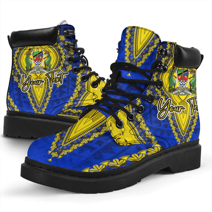 Africa Boots Tanzania All Season Boots Vintage African Dashiki