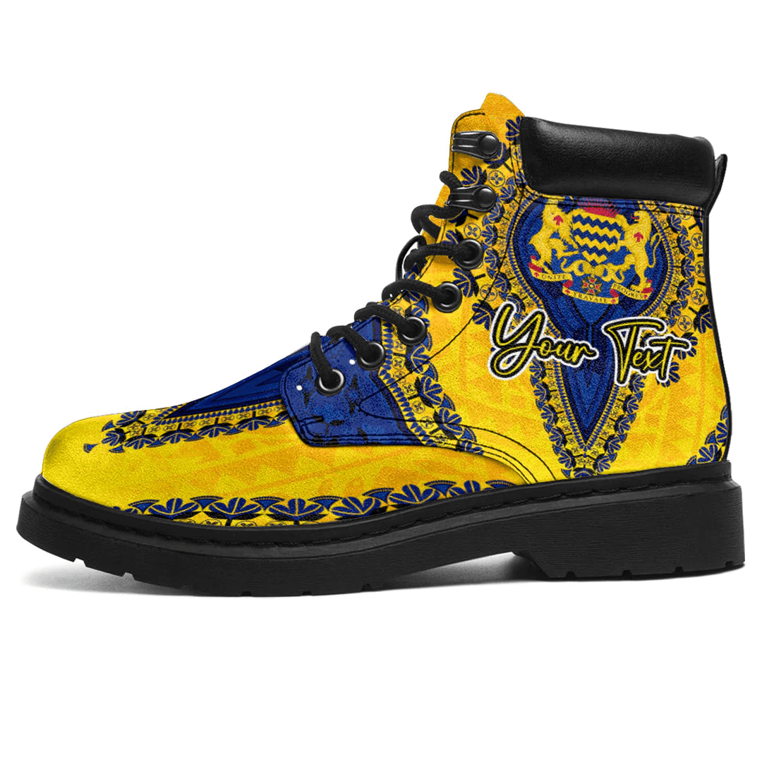 Africa Boots Chad All Season Boots Vintage African Dashiki