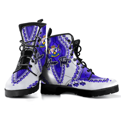 Africa Boots Western Cape Region of South Africa Leather Boots Vintage African Dashiki
