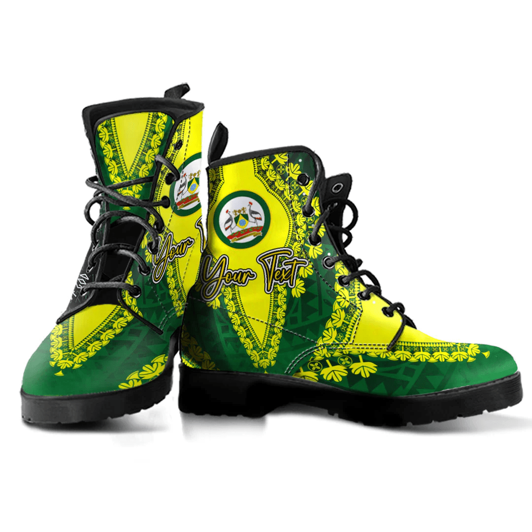 Africa Boots Nairobi the Capital City Region of Kenya Leather Boots Vintage African Dashiki