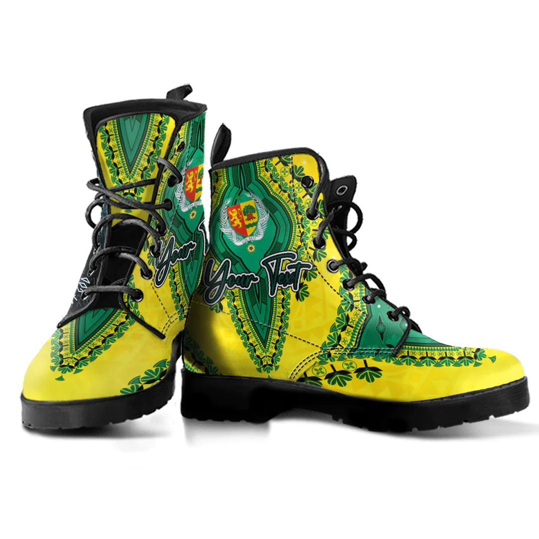 Africa Boots Senegal Yellow Version Leather Boots Vintage African Dashiki