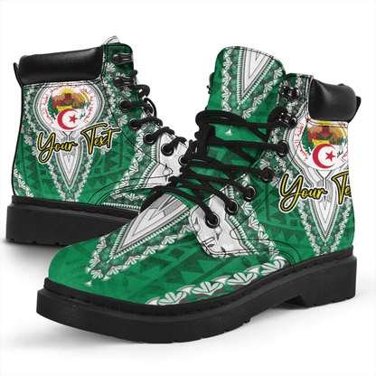 Africa Boots Algeria Green Version All Season Boots Vintage African Dashiki