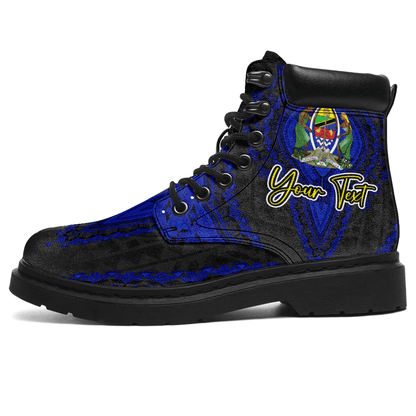 Africa Boots Tanzania Black Version All Season Boots Vintage African Dashiki