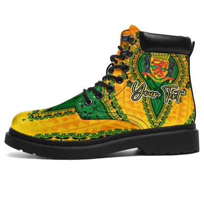 Africa Boots Republic Of The Congo All Season Boots Vintage African Dashiki