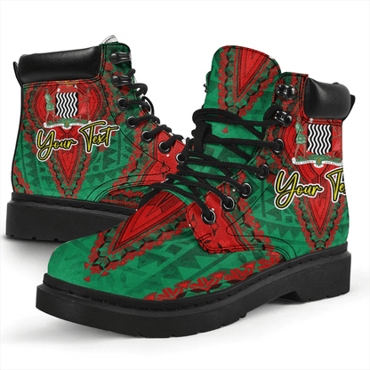 Africa Boots Zambia All Season Boots Vintage African Dashiki