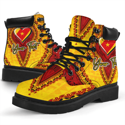 Africa Boots Amhara Yellow Version Ethiopia National Regional State All Season Boots Vintage African Dashiki