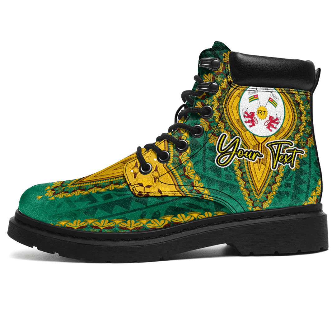 Africa Boots Togo Green Version All Season Boots Vintage African Dashiki